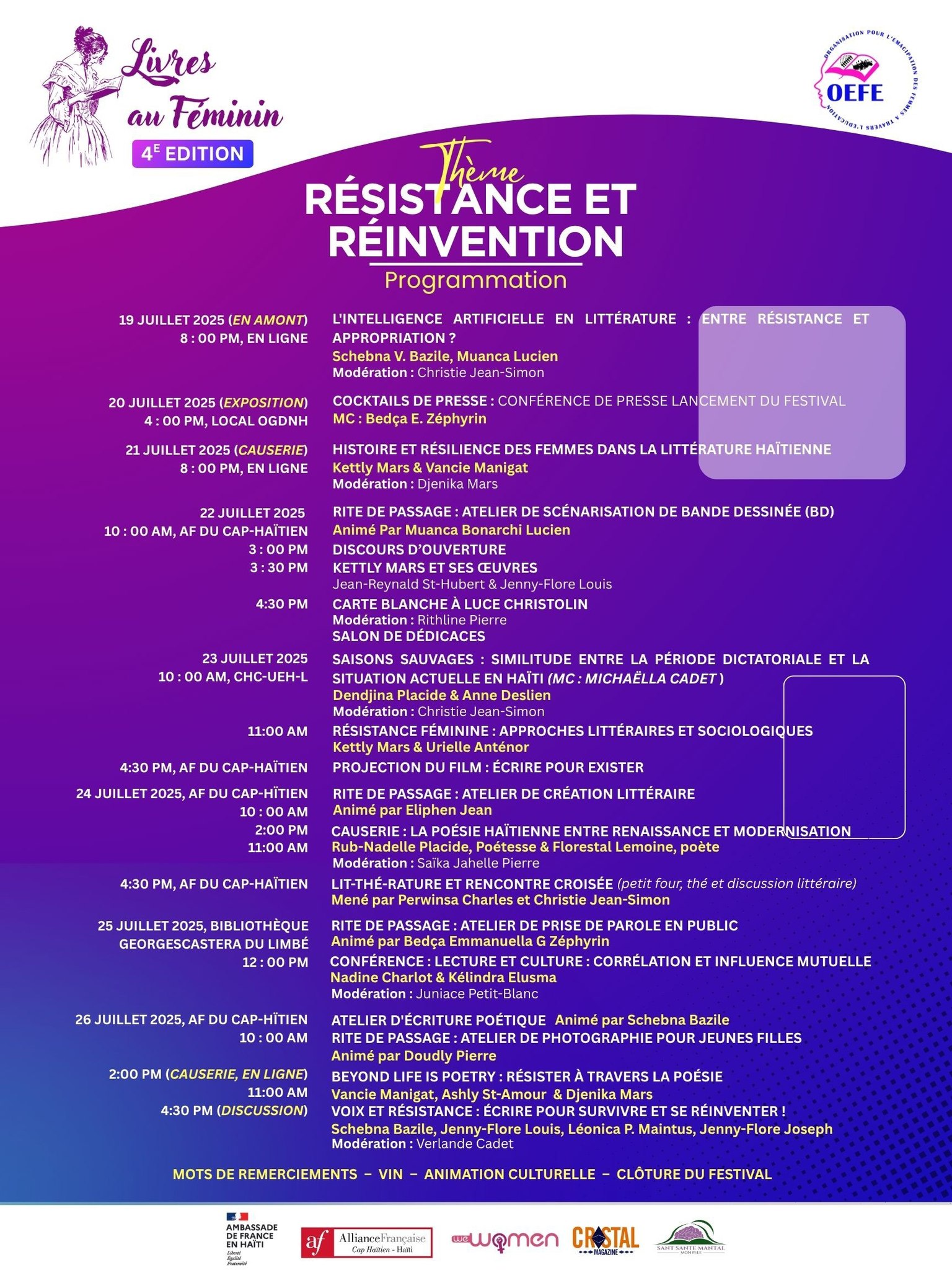 Flyer d'activites — photo