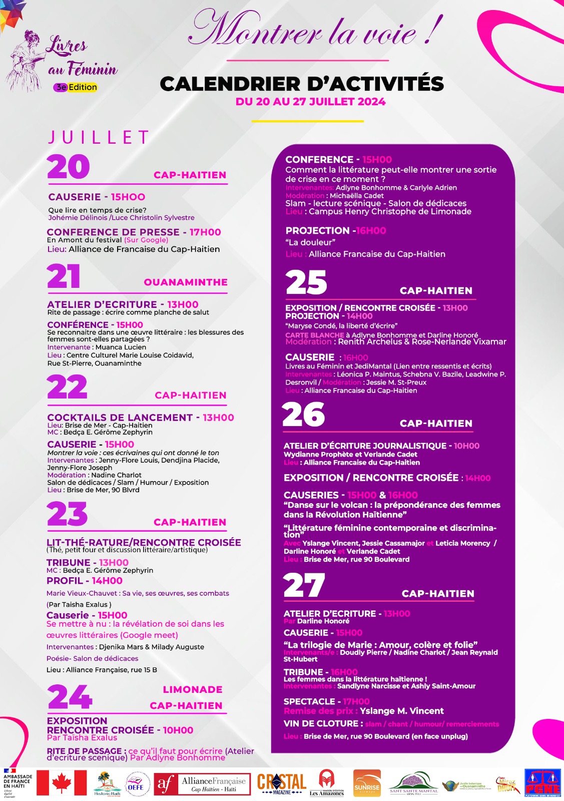 Flyer d'activites — photo